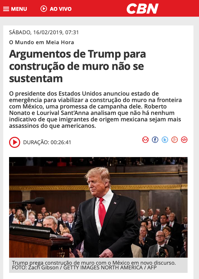 Trump declara estado de emergência e abre debate sobre poderes presidenciais