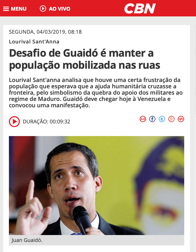 Desafio de Guaidó é manter a população mobilizada nas ruas