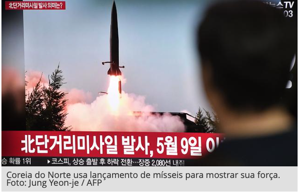 Coreia do Norte dispara mísseis para pressionar pelo fim das sanções